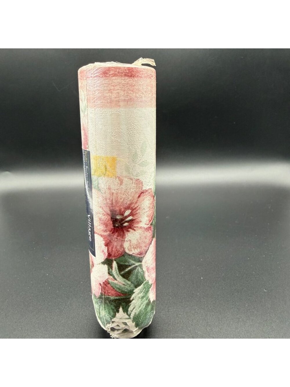 Vintage Village Floral Wallpaper Border Washable Vinyl Cottagecore Dusty Rose